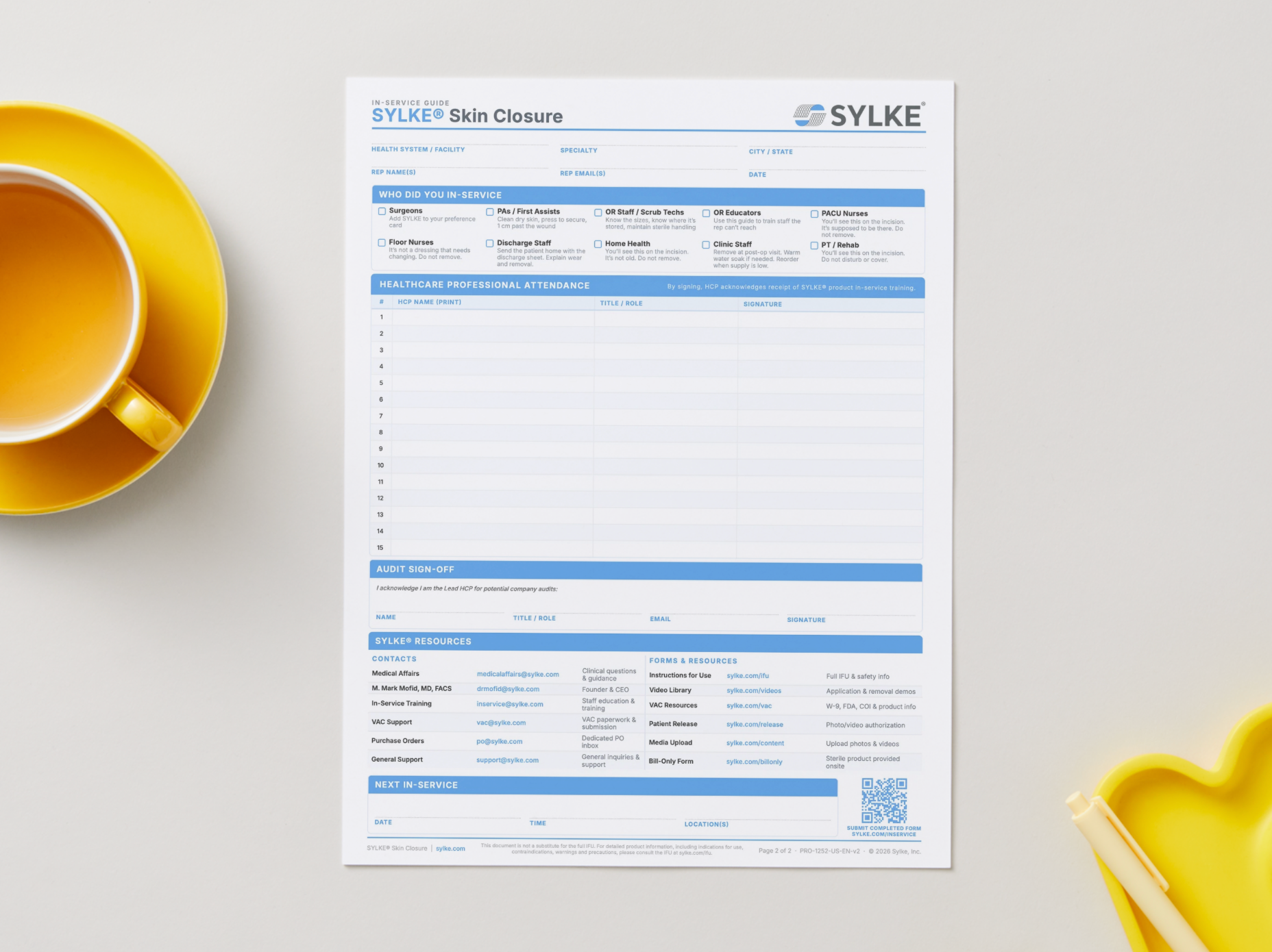 SYLKE® In-Servicing Guide