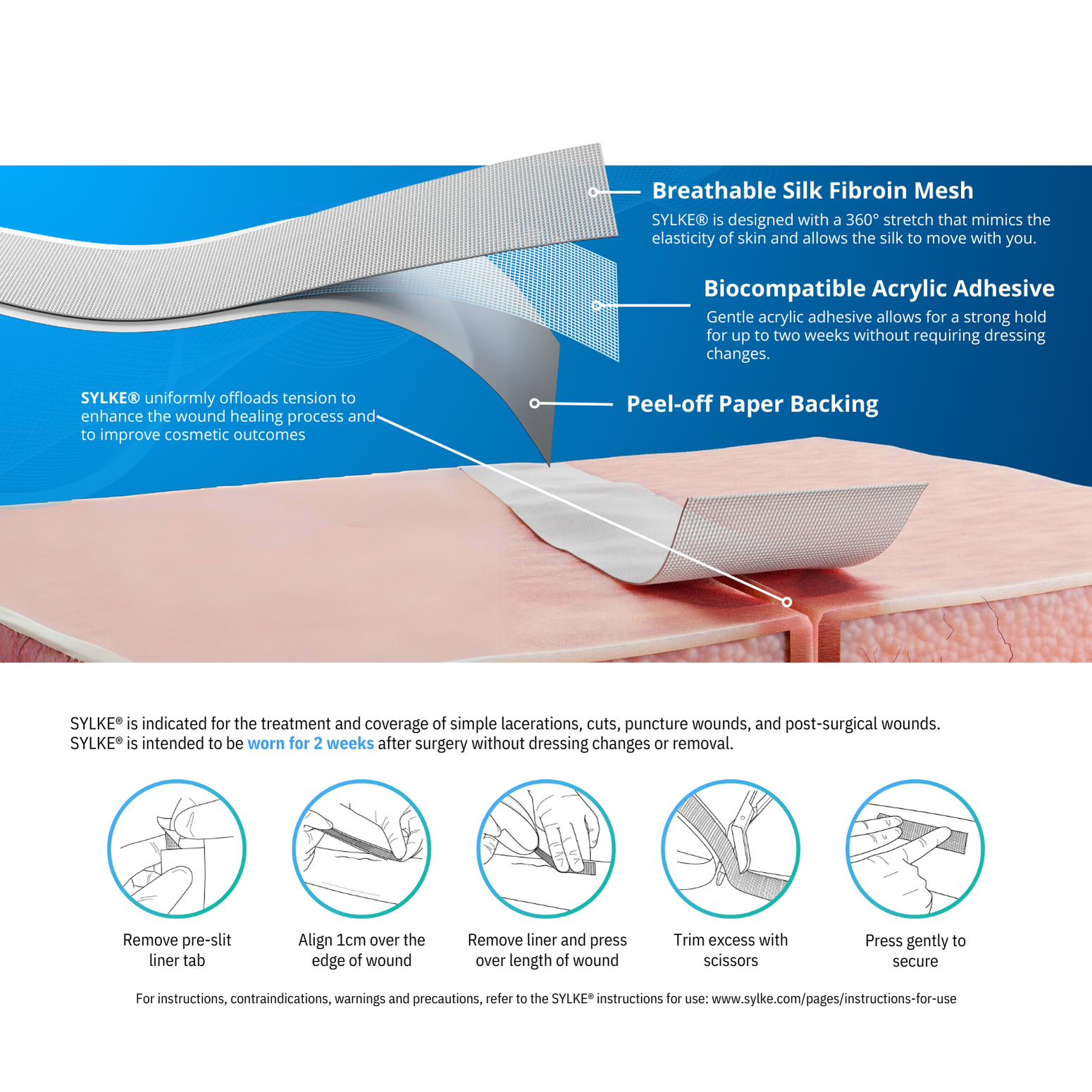 SYLKE® Adhesive Wound Closure | SYLKE®